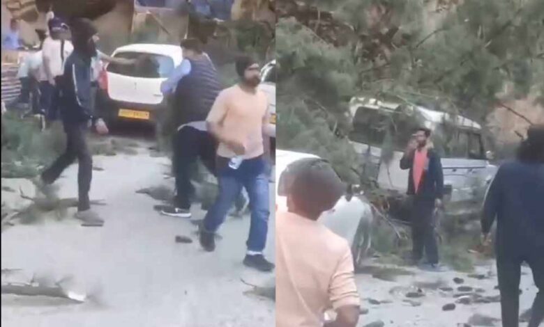 मणिकर्ण-में-गाड़ियों-पर-गिरा-पेड़,-छह-की-मौत,-कई-घायल