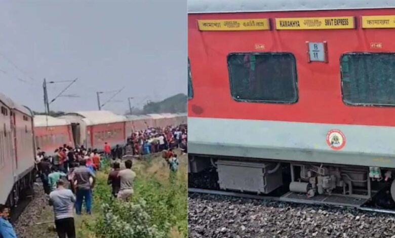 बड़ा-रेल-हादसा:-बेंगलुरु-असम-कामाख्या-एक्सप्रेस-ट्रेन-(12551)-पटरी-से-उतर-गई,-यात्रियों-में-मचा-हड़कंप