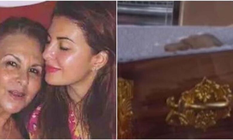 नम-आंखों-से-एक्ट्रेस-ने-दी-विदाई,-अंतिम-संस्कार-के-लिए-रवाना-हुआ-जैकलिन-फर्नांडीस-की-मां-का-पार्थिव-शरीर