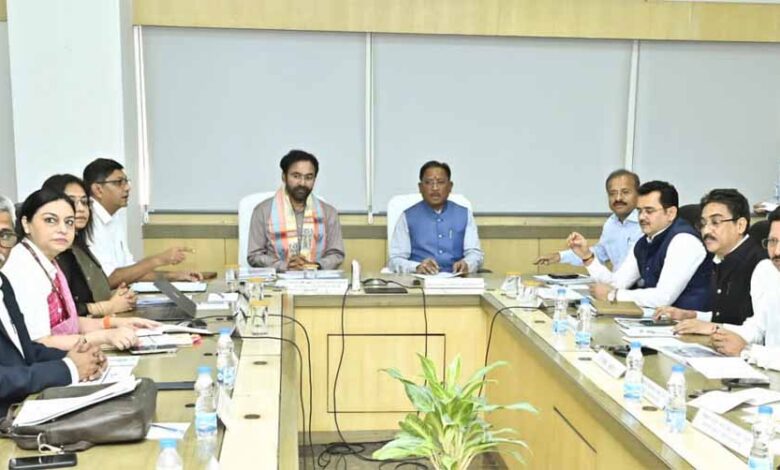 मुख्यमंत्री-साय-और-केंद्रीय-कोयला-मंत्री-जी.-किशन-रेड्डी-ने-खनिज-विभाग-के-कामकाज-की-समीक्षा-की