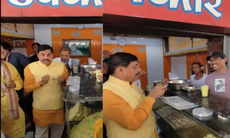 मुख्यमंत्री-यादव-ने-आज-नीमच-में-भाजपा-कार्यकर्ताओं-के-साथ-एक-दुकान-पर-लस्सी-का-स्वाद-लिया