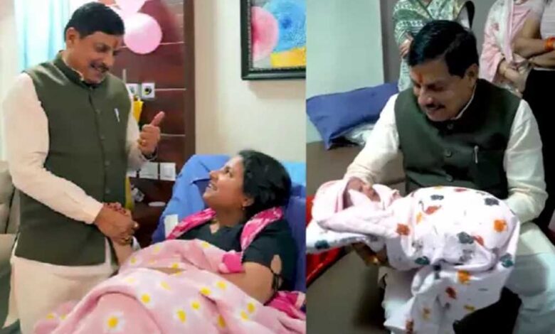 मध्य-प्रदेश-के-cm-मोहन-यादव-नाना-बन-गए-,नातिन-को-देख-खुशी-से-झूमे