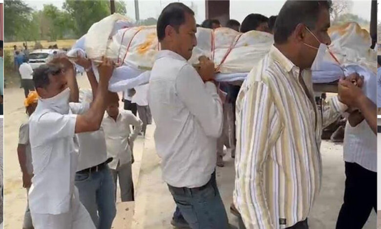 खंडवा-में-पैदल-यात्रा-पर-निकले-जैन-मुनि-को-वाहन-ने-रौंदा,-मौके-पर-मौत