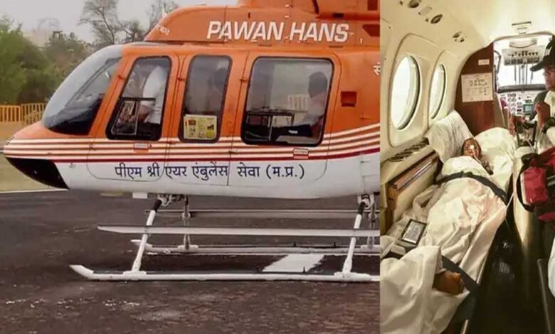 मासूम-बच्ची-के-लिए-संजीवनी-बनी-pm-श्री-एयर-एयर-एम्बुलेंस-सेवा,-गंभीर-इलाज-के-लिए-भोपाल-से-गुड़गांव-किया-एयरलिफ्ट