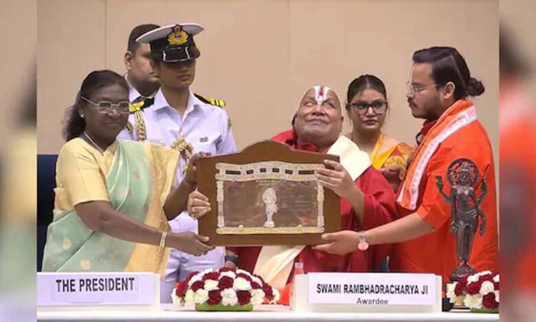 स्वामी रामभद्राचार्य को ज्ञानपीठ पुरस्कार: CM डॉ मोहन ने दी बधाई
